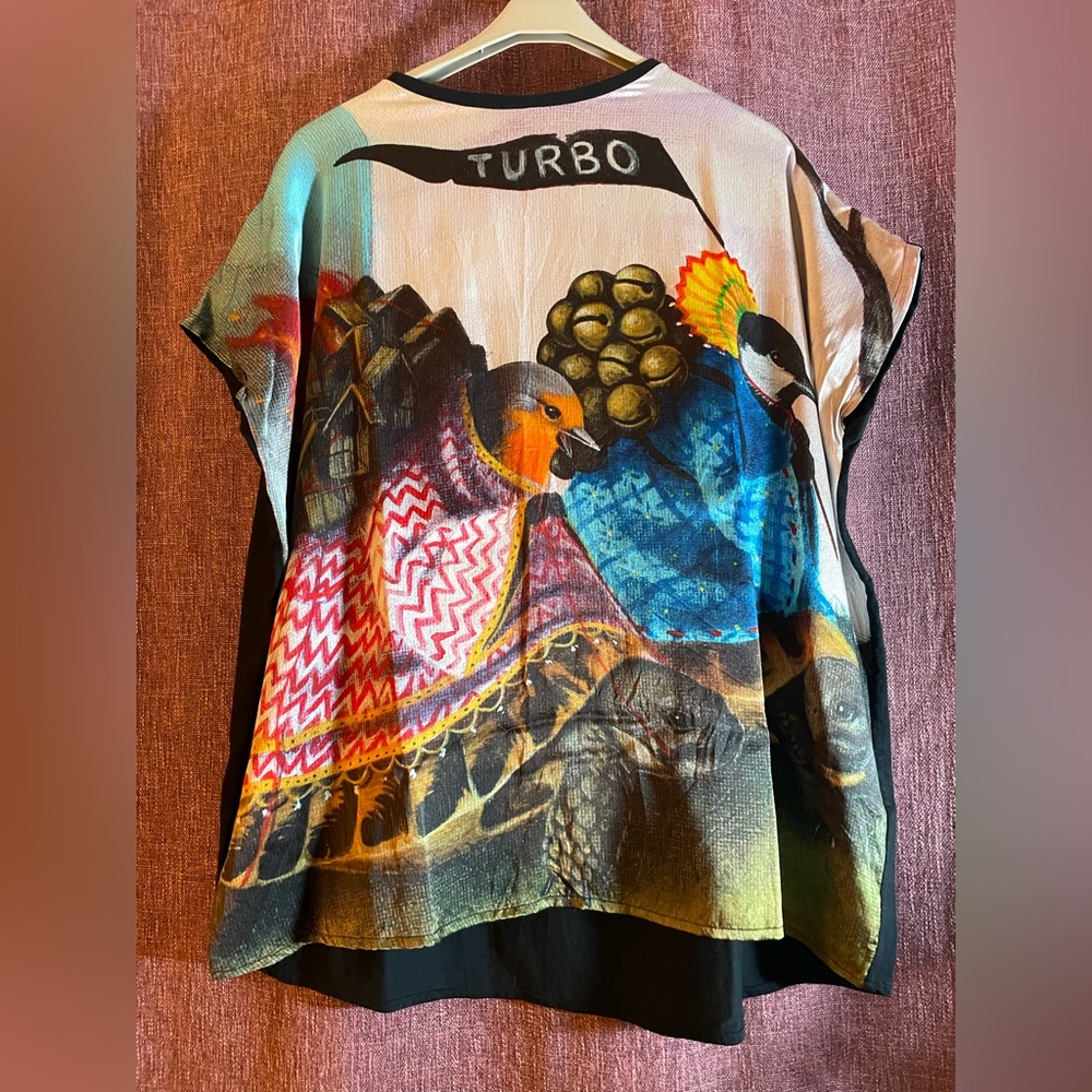 Valextra Colorful Graphic Women's Silk Top